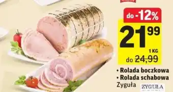 Intermarche Zyguła Rolada boczkowa, Rolada schabowa oferta