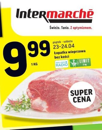 Łopatka wieprzowa bez kości 1kg