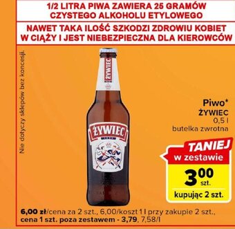 Carrefour Express Piwo Żywiec 0,5l oferta