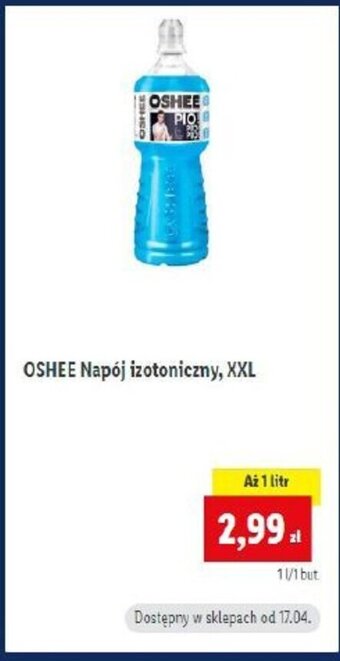 Lidl Oshee napój izotoniczny xxl oferta