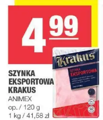 EuroSPAR Animex Szynka eksportowa 120 g oferta