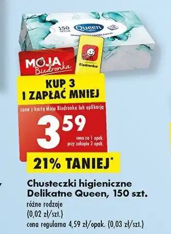 Biedronka Chusteczki higieniczne oferta