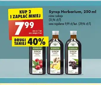 Biedronka Syrop z czarnego bzu oferta