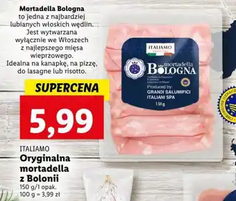 Lidl Italiamo Oryginalna mortadella z Bolonii 150g oferta