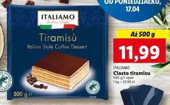 Lidl Italiamo Ciasto tiramisu 500g oferta