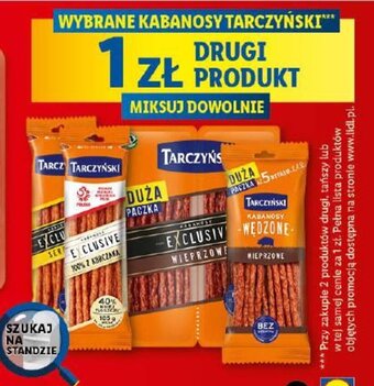 Lidl Tarczyński Wybrane kabanosy oferta