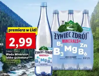 Lidl Żywiec Zdrój Woda mineralna lekko gazowana 1,2l oferta