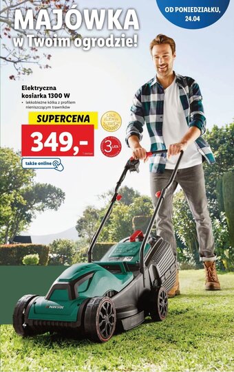 Lidl Parkside Elektryczna kosiarka 1300W oferta