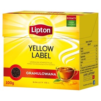 Topaz Lipton yellow label herbata czarna granulowana 100 g oferta