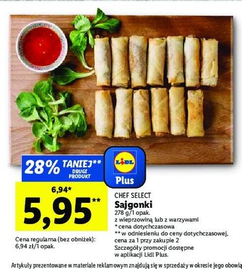 Lidl Sajgonki z warzywami oferta