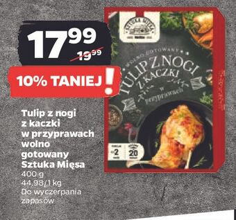 Netto Tulip z nogi kaczki w przyprawach wolno gotowany sztuka mięsa netto oferta