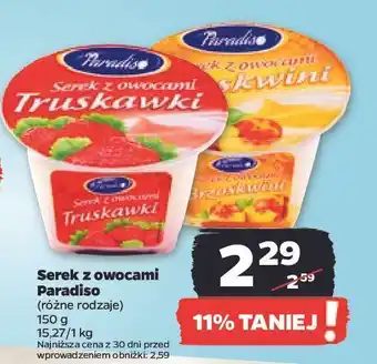 Netto Serek z owocami truskawki paradiso oferta