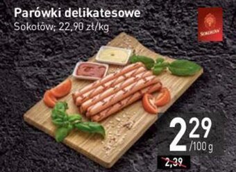 Stokrotka Sokołów Parówki delikatesowe 100g oferta