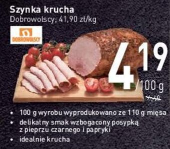 Stokrotka Dobrowolscy Szynka krucha 100g oferta