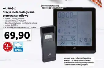 Lidl Stacja meteo sterowana radiowo auriol oferta