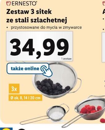 Lidl Sitko kuchenne 8 cm + 14 20 ernesto oferta