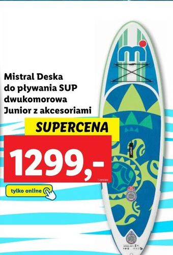 Lidl Deska do pływania sup junior mistral oferta