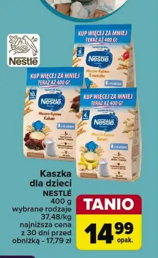 Biedronka Kaszka mleczno-ryżowa banan oferta