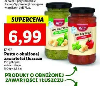 Lidl Pesto rosso o obniżonej zawartości tłuszczu oferta