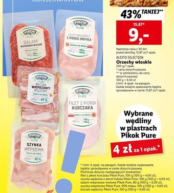Lidl Filet wędzony z piersi indyka pikok pure oferta