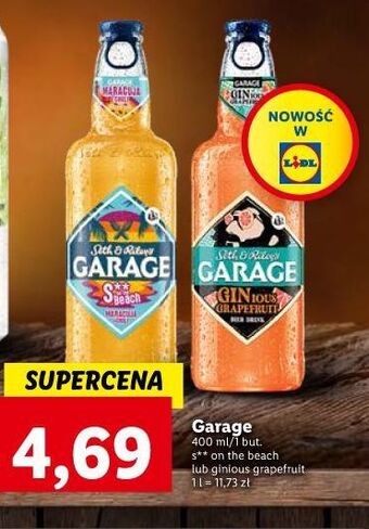 Lidl Piwo garage ginious grapefruit oferta