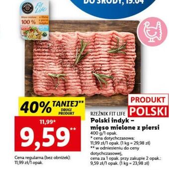 Lidl Mięso mielone z piersi indyka rzeźnik codzienna dostawa fit life oferta