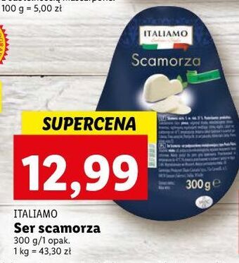 Lidl Ser scamorza bianca italiamo oferta