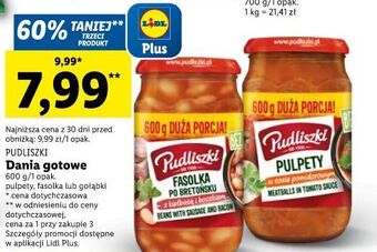 Lidl Fasolka po bretońsku z kiełbasą i boczkiem pudliszki oferta