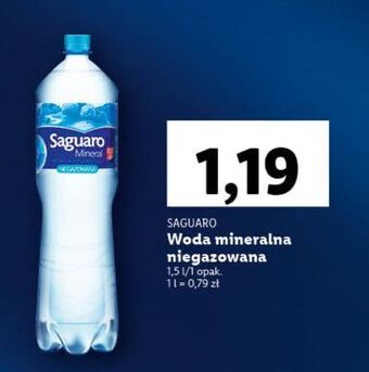 Lidl Woda niegazowana saguaro oferta