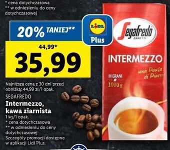 Lidl Kawa segafredo intermezzo oferta