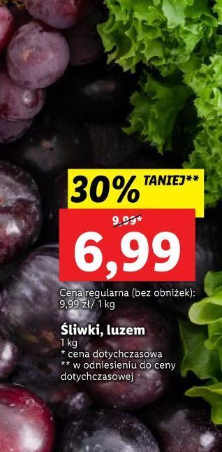 Lidl Śliwki oferta