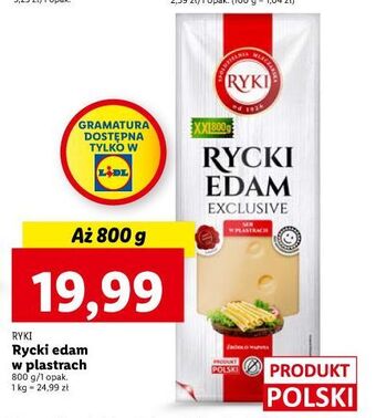 Lidl Ser rycki edam ryki oferta
