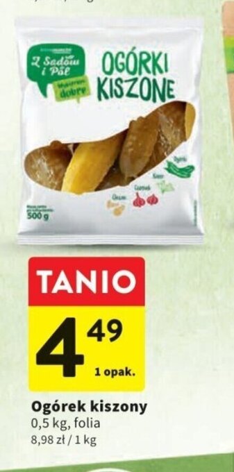 Intermarche Ogórek kiszony 0,5kg oferta