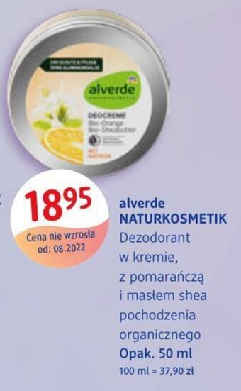 dm drogerie markt Alverde Dezodorant 50 ml oferta