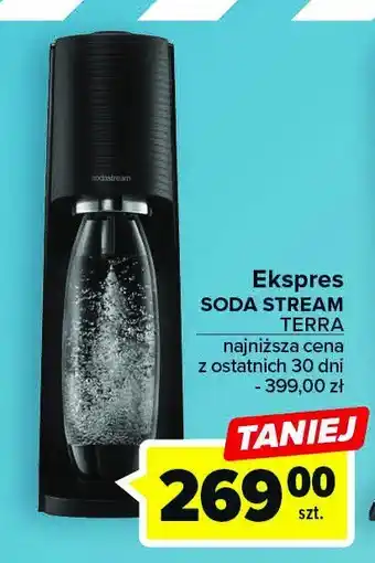 Carrefour Ekspres do gazowania wody terra czarny oferta