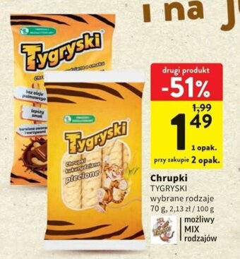 Intermarche Tygryski Chrupki 70g oferta