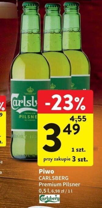 Intermarche Carlsberg Piwo 0,5l oferta