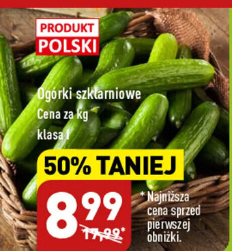 ALDI Ogórki szklarniowe 1kg oferta