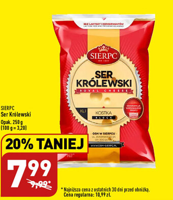 ALDI Sierpc Ser Królewski 250g oferta