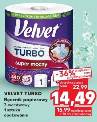 Kaufland Velvet Turbo Ręcznik papierowy oferta
