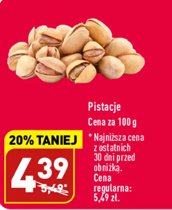 ALDI Pistacje 100g oferta