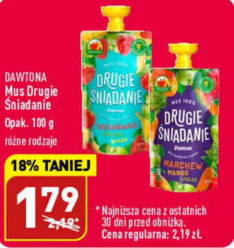ALDI Dawtona Mus Drugie śniadanie 100g oferta