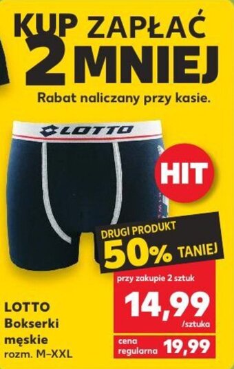 Kaufland Lotto Bokserki męskie oferta