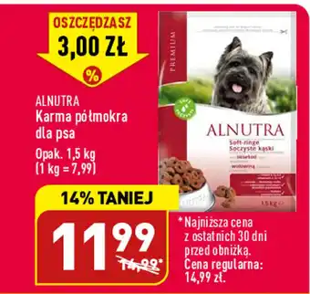 ALDI Alnutra karma półmorka dla psa 1,5kg oferta