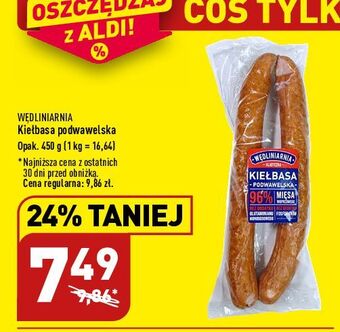 ALDI Kiełbasa podwawelska wędliniarnia classic oferta