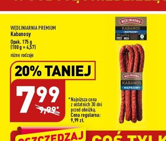 ALDI Kabanosy wieprzowe wędliniarnia premium oferta
