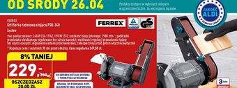 ALDI Szlifierka taśmowa fsb-240 ferrex oferta
