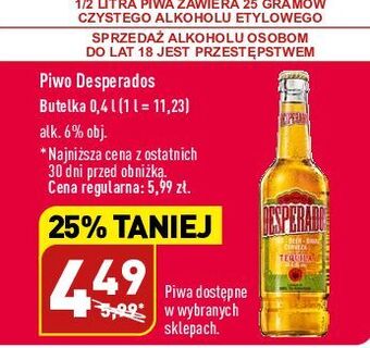 ALDI Piwo desperados oferta
