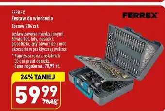 ALDI Zestaw narzędzi do wiercenia ferrex oferta