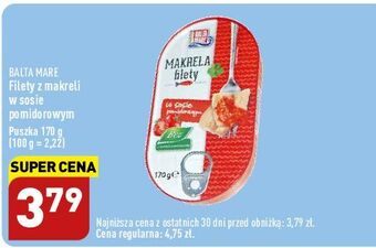 ALDI Filety z makreli w sosie pomidorowym balta mare oferta